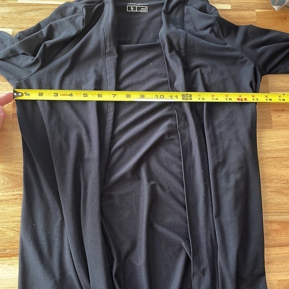 Eddie Bauer Black Waterfall Lightweight Cardigan size small - Picture 4 of 5
